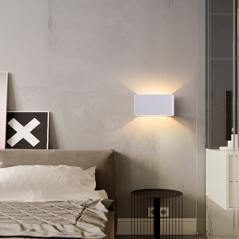 Modern Minimalist Style Wall Mounted Light Fixture Metal 2 Lights Wall Lights