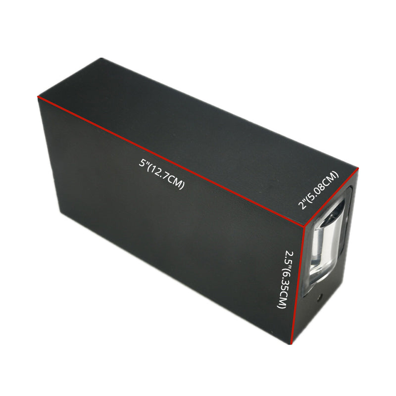 Black Rectangular Metal LED Wall Lamp Double-headed Warm Light Wall Sconce for Villa Corridor