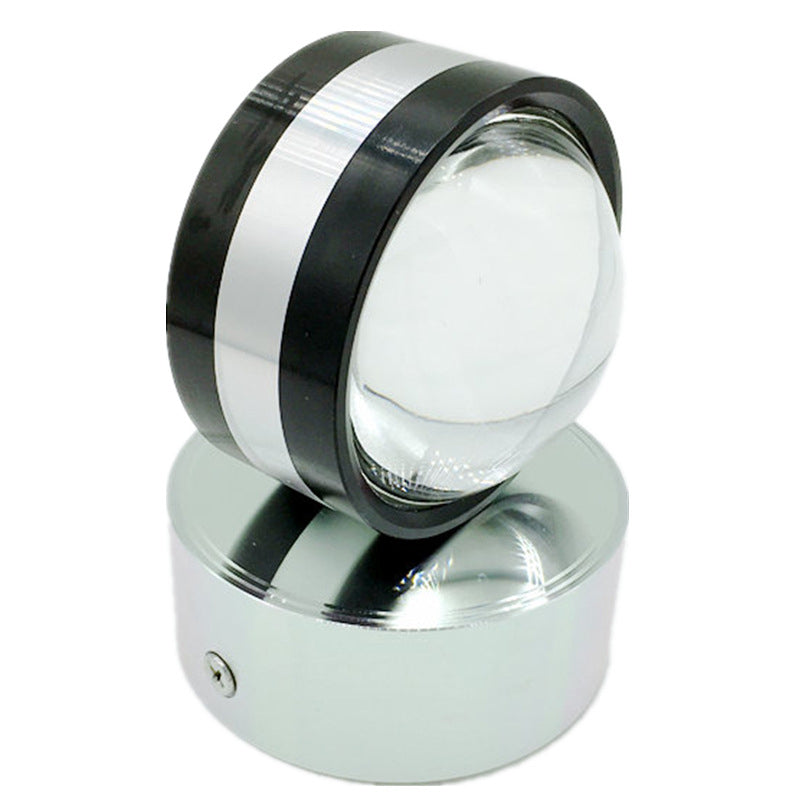 Stile moderno mini a led lampada a parete in cristallo lente in alluminio Ambiente Sconce da parete per caffetteria pub