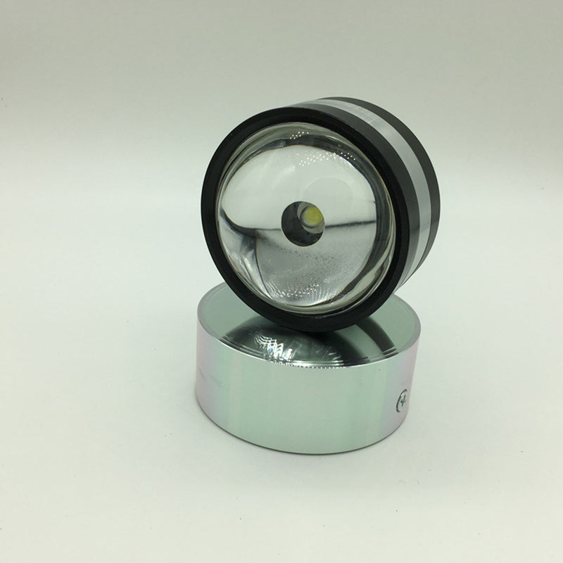 Stile moderno mini a led lampada a parete in cristallo lente in alluminio Ambiente Sconce da parete per caffetteria pub