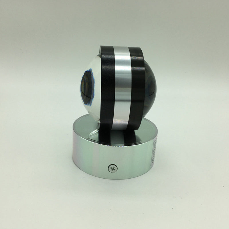 Stile moderno mini a led lampada a parete in cristallo lente in alluminio Ambiente Sconce da parete per caffetteria pub