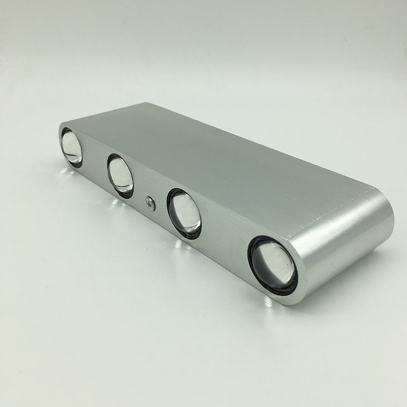 8-Lights Rectangular LED Wall Lamp Creative Aluminum Decorative Ambiance Light for Pub Coffee Shop