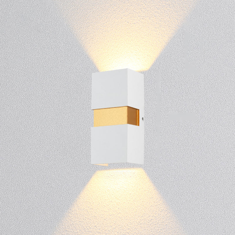 Rechteckige Aluminium im Freien LED LED Wandleuchte IP65 wasserdichte modern