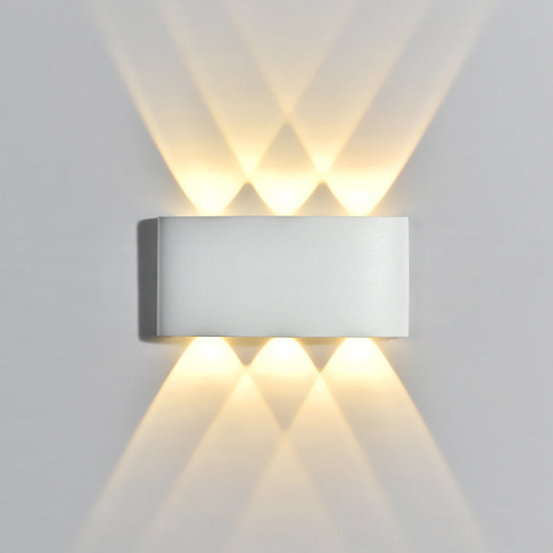 Moderner minimalistischer Stil nach oben und unten LED Wandleuchten Metallleuchten für Außenwand