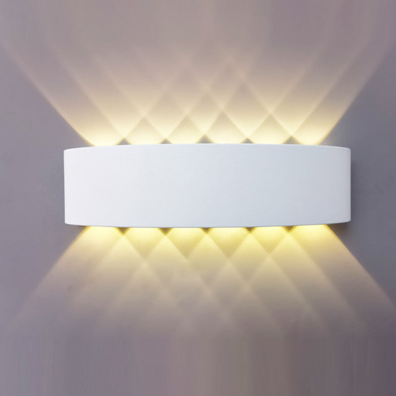 Moderner minimalistischer Stil nach oben und unten LED Wandleuchten Metallleuchten für Außenwand