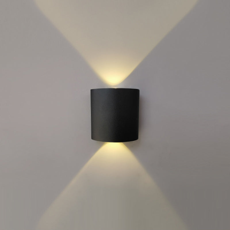 Moderner minimalistischer Stil nach oben und unten LED Wandleuchten Metallleuchten für Außenwand