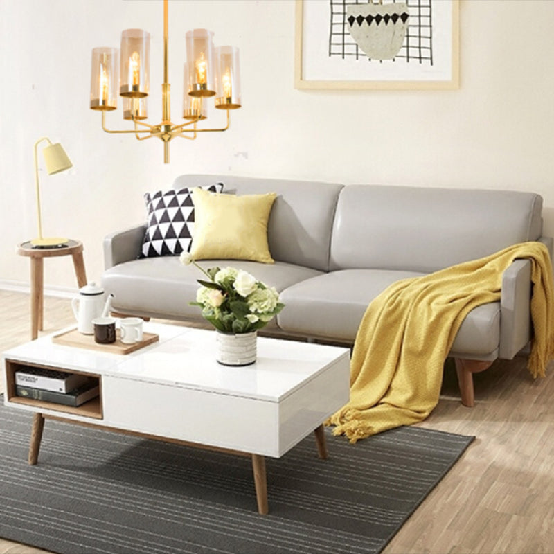 Traditional 6 Lights Golden Chandelier for Livinig Room