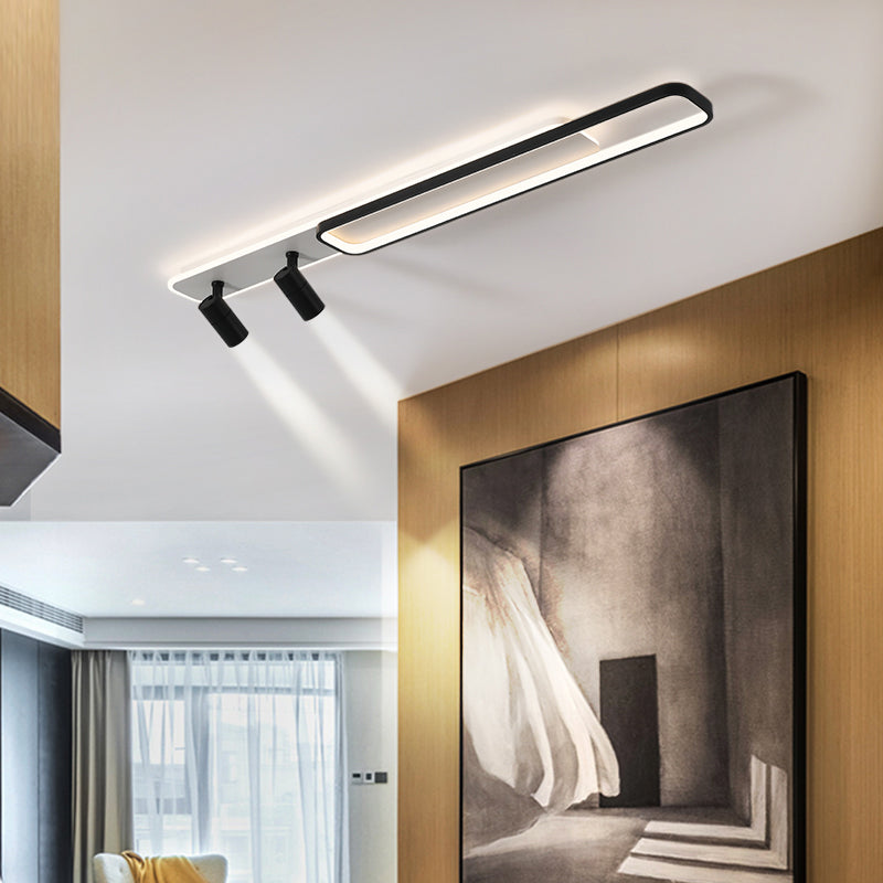 Modern Minimalist Style Linear LED Flush Mount Spotlight Acrylic Flush Ceiling Light