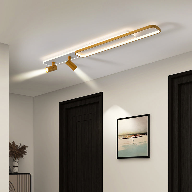 Modern Minimalist Style Linear LED Flush Mount Spotlight Acrylic Flush Ceiling Light