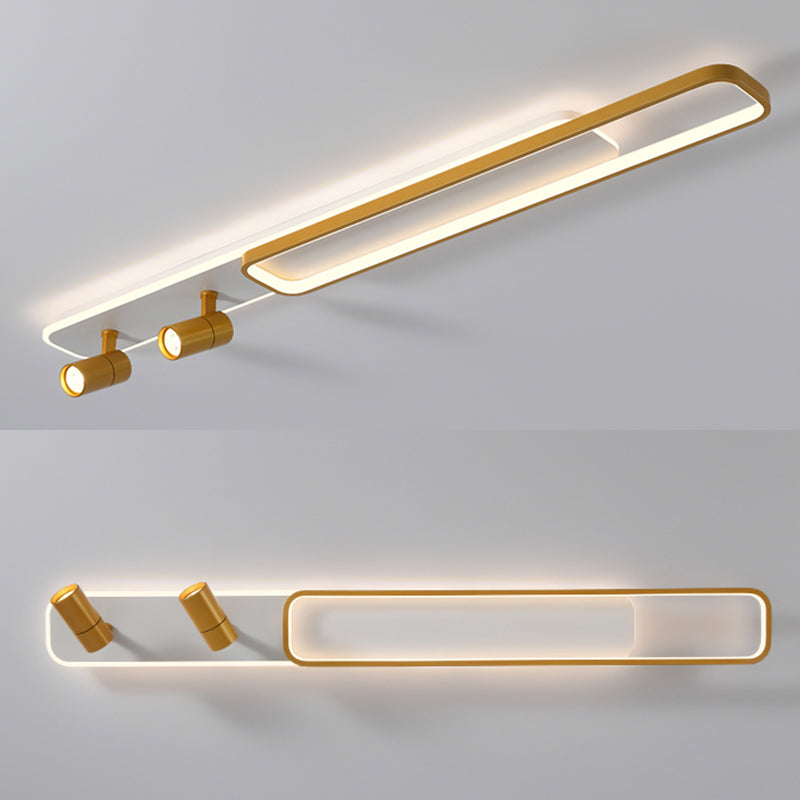 Modern Minimalist Style Linear LED Flush Mount Spotlight Acrylic Flush Ceiling Light