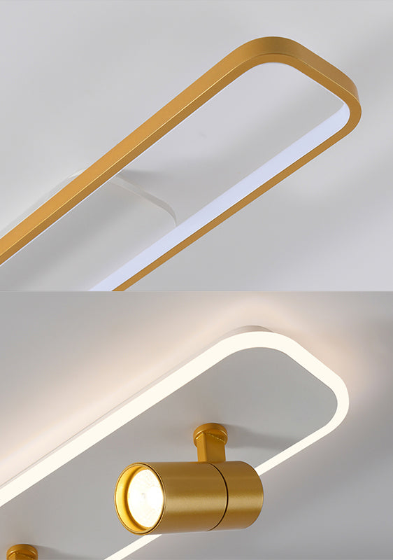 Modern Minimalist Style Linear LED Flush Mount Spotlight Acrylic Flush Ceiling Light