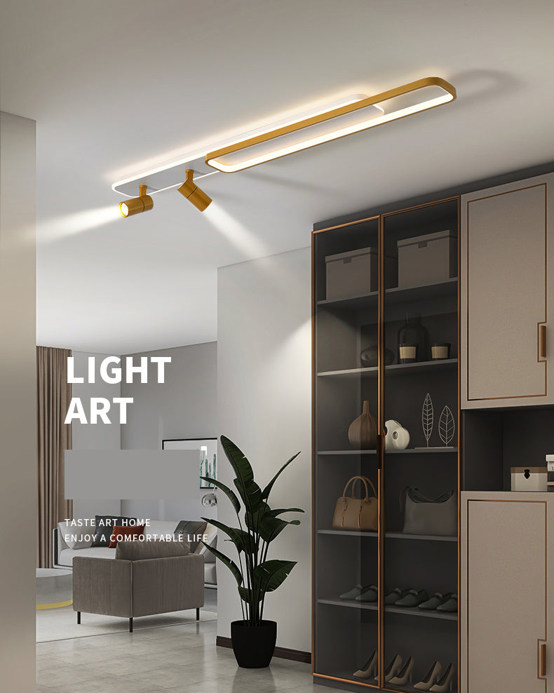 Modern Minimalist Style Linear LED Flush Mount Spotlight Acrylic Flush Ceiling Light