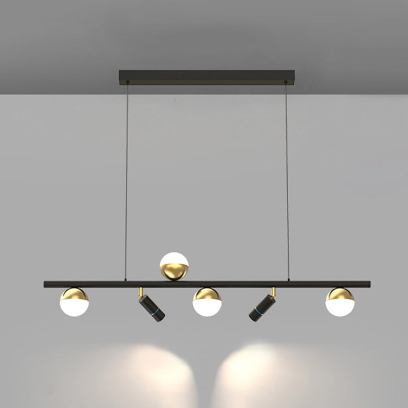 Spoltlight Acrilic Sfrigerale lampada isola minimalista LAMPAGGIO A IMPESSO LED NERO E GOLD per il ristorante