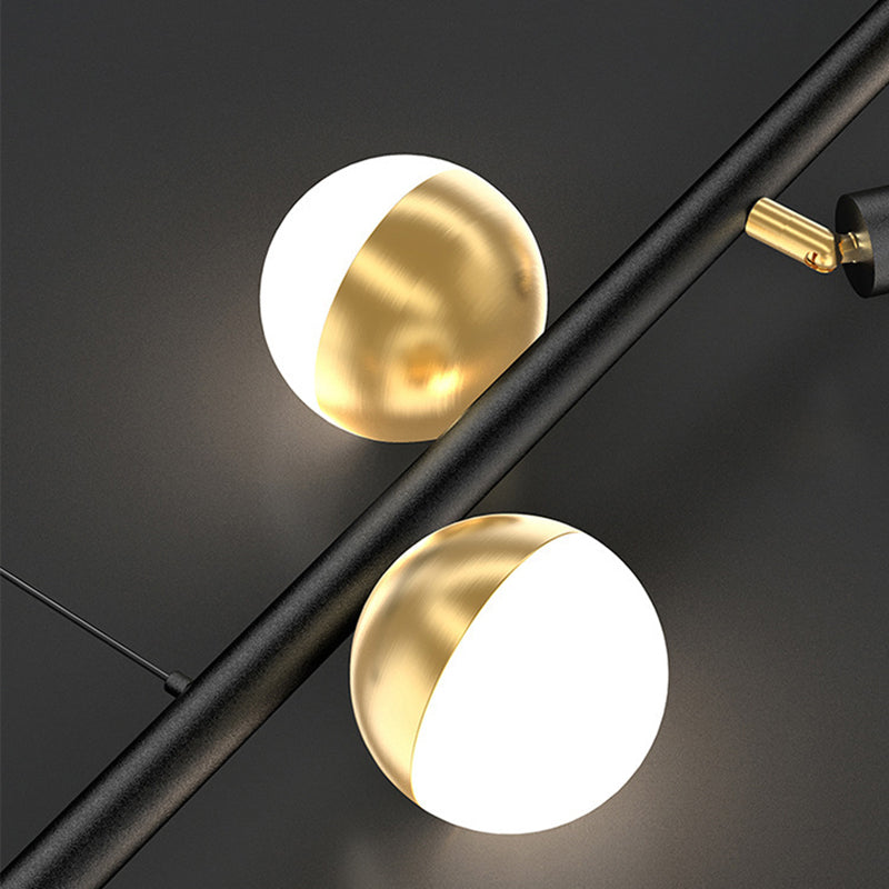 Spoltlight Acrilic Sfrigerale lampada isola minimalista LAMPAGGIO A IMPESSO LED NERO E GOLD per il ristorante