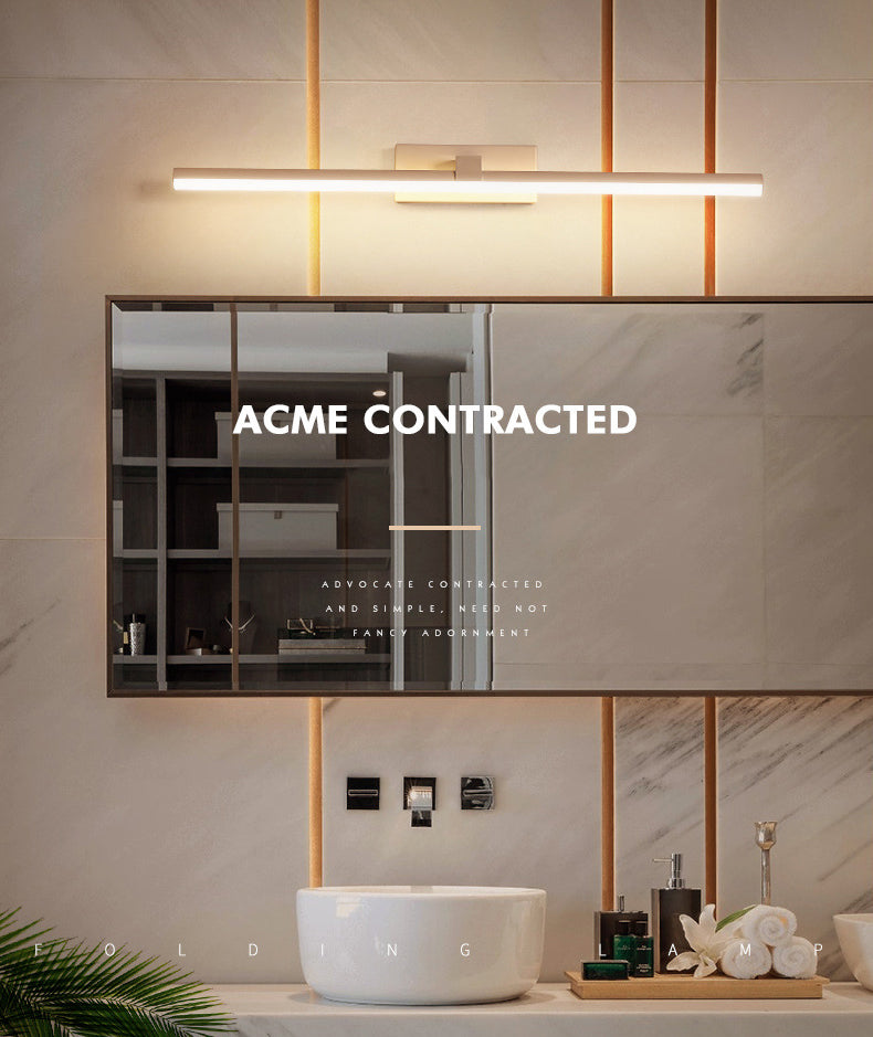 Simplicité moderne Cylindrical Mur Mound Vanity Lights Acrylique Gnonce Lights Fixtures pour salle de bain