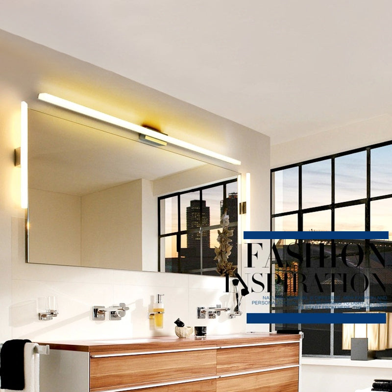 Elongated Vanity Light Fixtures Modern Simplicity Acrylic Wall Mount Lamp for Bathroom
