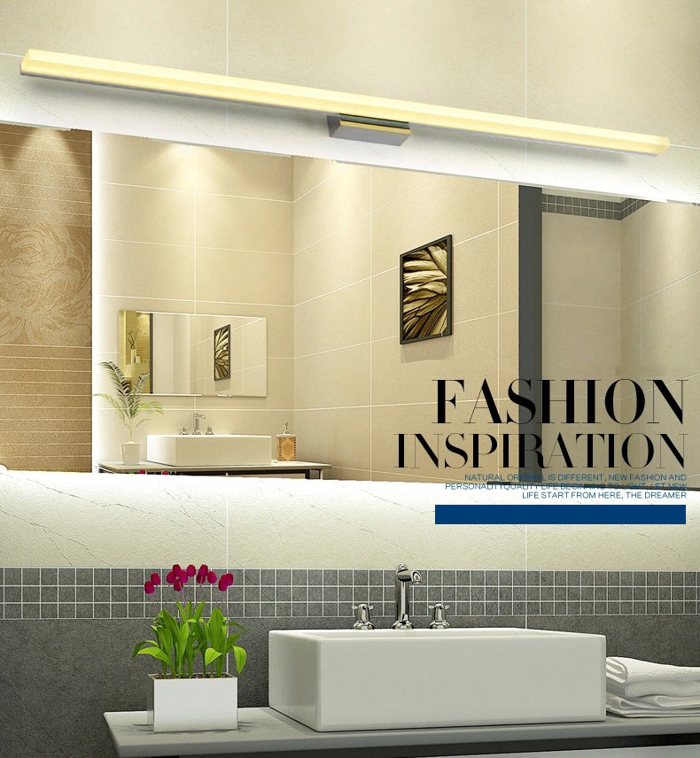 Elongated Vanity Light Fixtures Modern Simplicity Acrylic Wall Mount Lamp for Bathroom