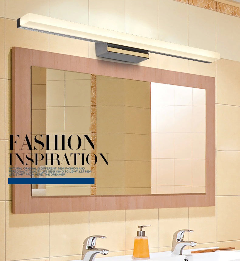 Elongated Vanity Light Fixtures Modern Simplicity Acrylic Wall Mount Lamp for Bathroom