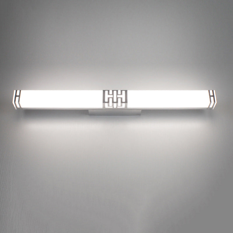 Simplicité Rectangle Vanity Sconce Lights Acrylique Moup Moup Light Aymat pour salle de bain