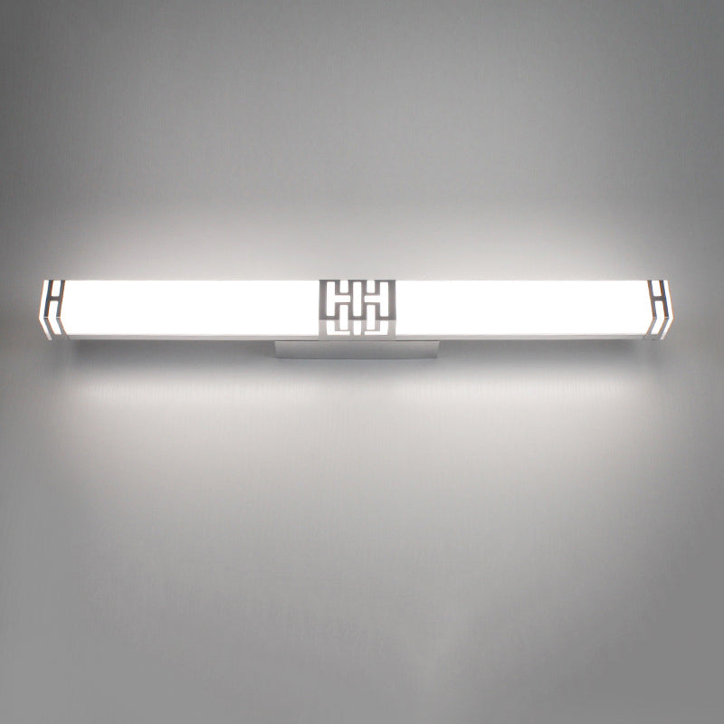 Simplicité Rectangle Vanity Sconce Lights Acrylique Moup Moup Light Aymat pour salle de bain