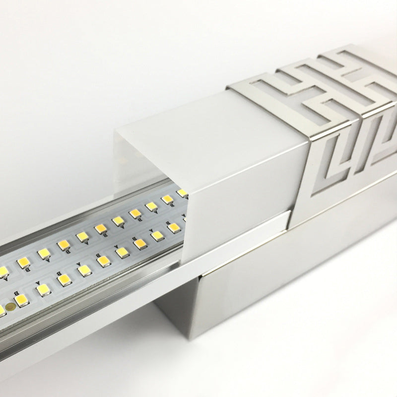 Simplicité Rectangle Vanity Sconce Lights Acrylique Moup Moup Light Aymat pour salle de bain