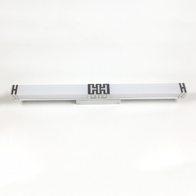 Simplicité Rectangle Vanity Sconce Lights Acrylique Moup Moup Light Aymat pour salle de bain