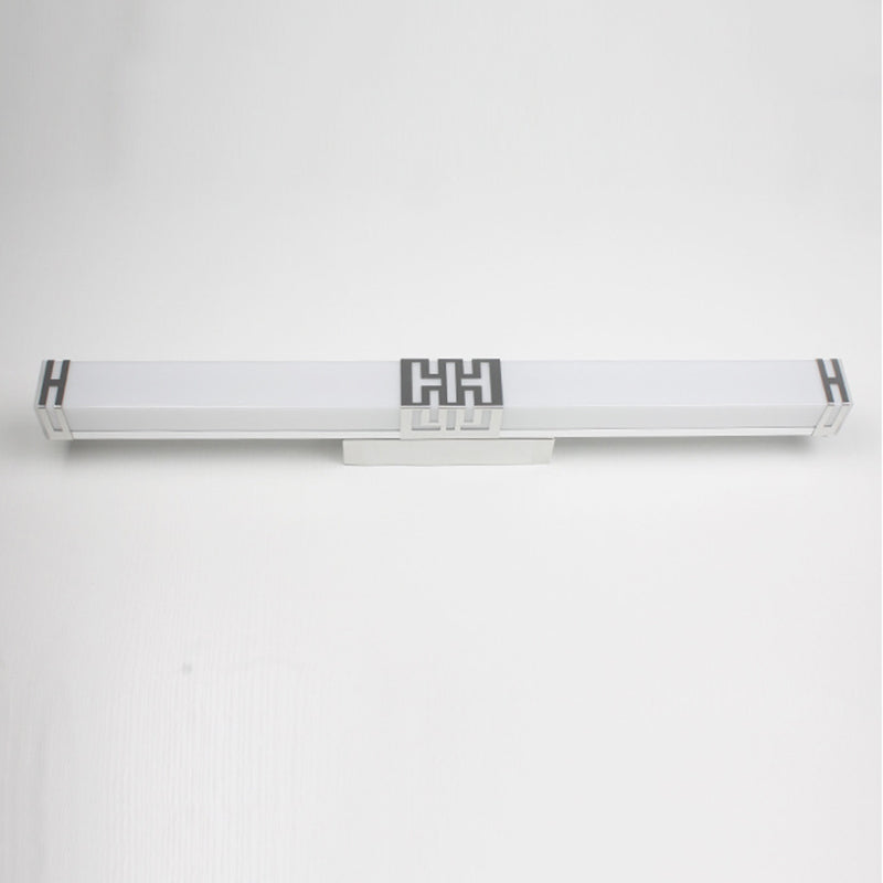 Simplicité Rectangle Vanity Sconce Lights Acrylique Moup Moup Light Aymat pour salle de bain