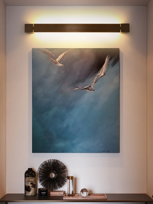 Moderno stile minimalista di vanità lineare luci di vanità in metallo illuminazione per bagno per bagno