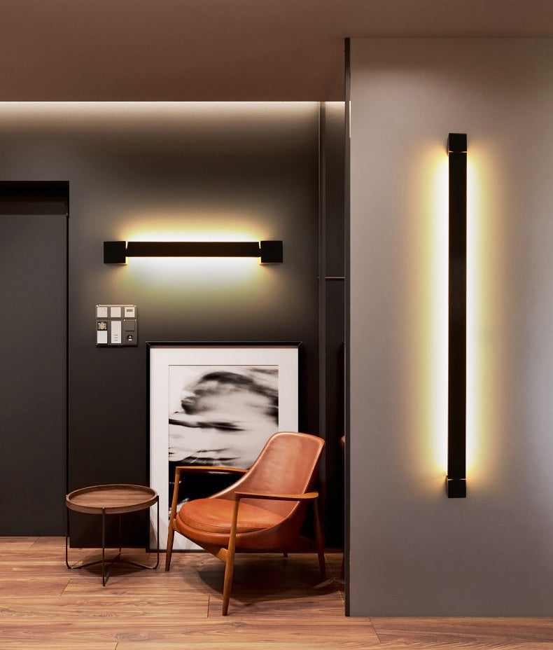 Moderno stile minimalista di vanità lineare luci di vanità in metallo illuminazione per bagno per bagno