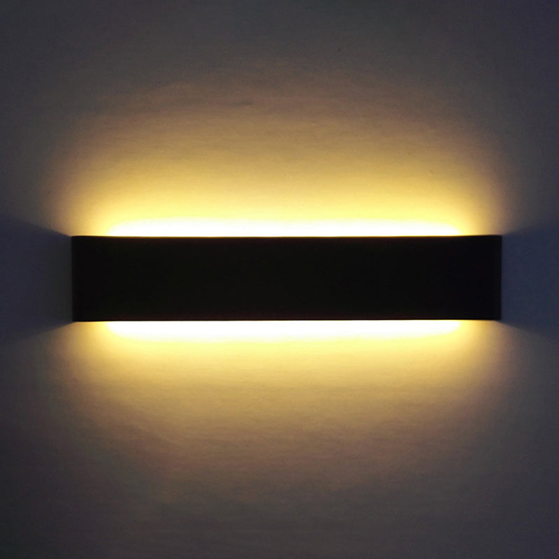 Moderne minimalistische stijl rechthoek muur gemonteerde ijdelheid lichten metaal ijdelheid armaturen