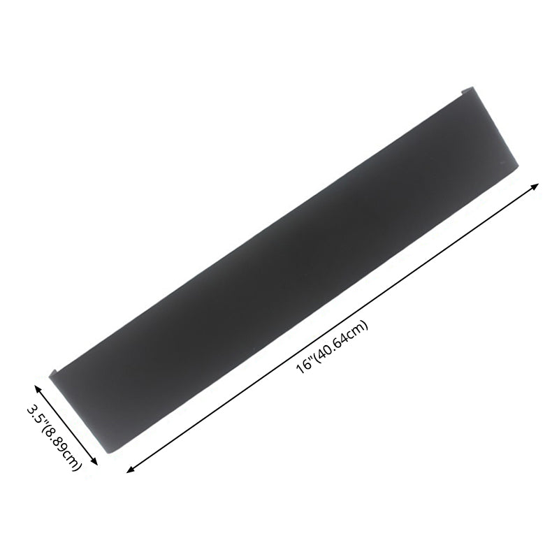 Moderne minimalistische stijl rechthoek muur gemonteerde ijdelheid lichten metaal ijdelheid armaturen