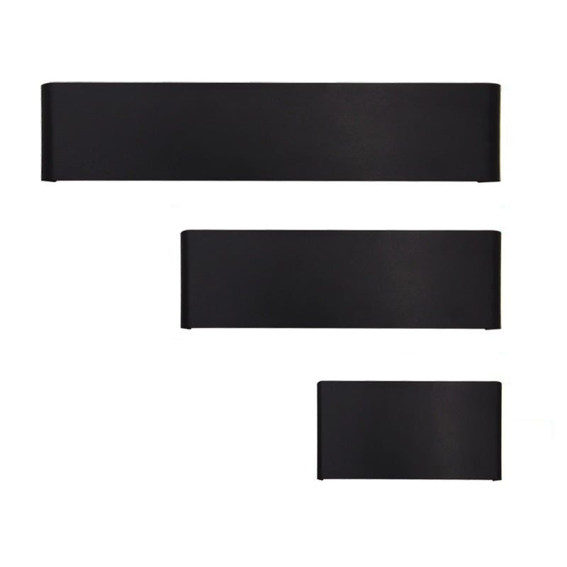 Moderne minimalistische stijl rechthoek muur gemonteerde ijdelheid lichten metaal ijdelheid armaturen