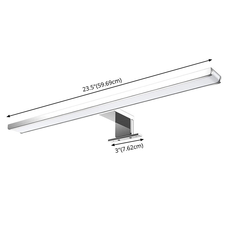 Modern Simplicity Linear Wall Mounted Vanity Lights Metallic Sconce Light Fixtures for Bathroom
