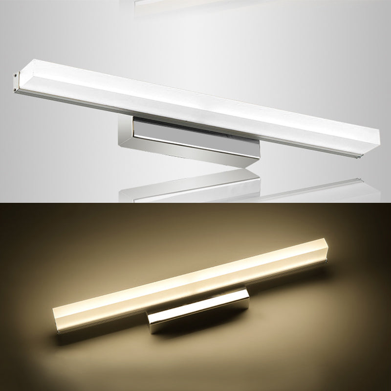 Modern Minimalist Style Rectangle Wall Mounted Vanity Lights Acrylic Vanity Fixtures
