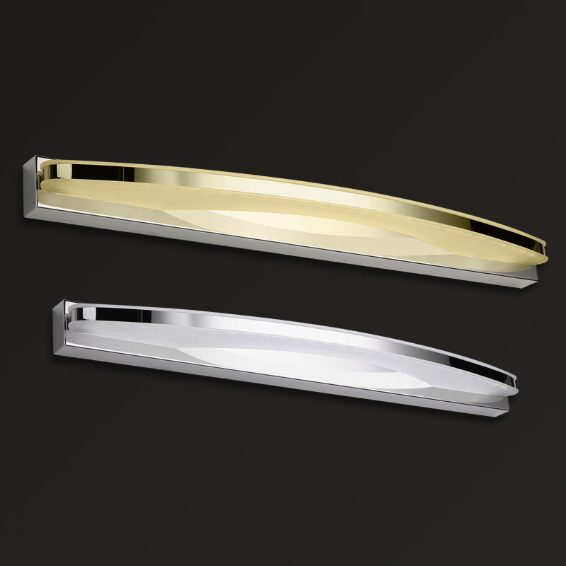 Vanité ovale Lumières murales modernes Simplicité Acrylique Vanité Grappés pour salle de bain