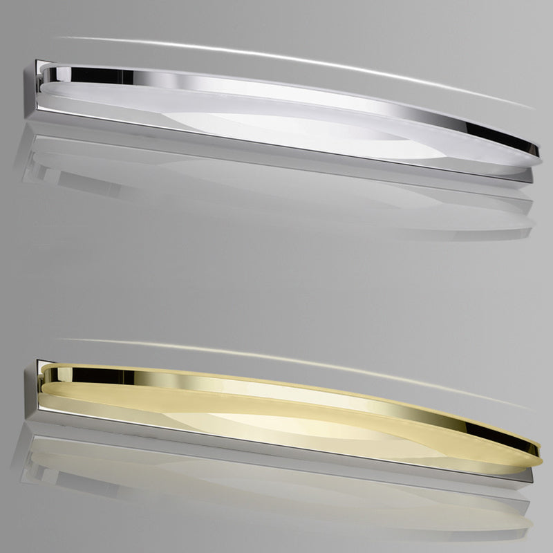 Vanité ovale Lumières murales modernes Simplicité Acrylique Vanité Grappés pour salle de bain