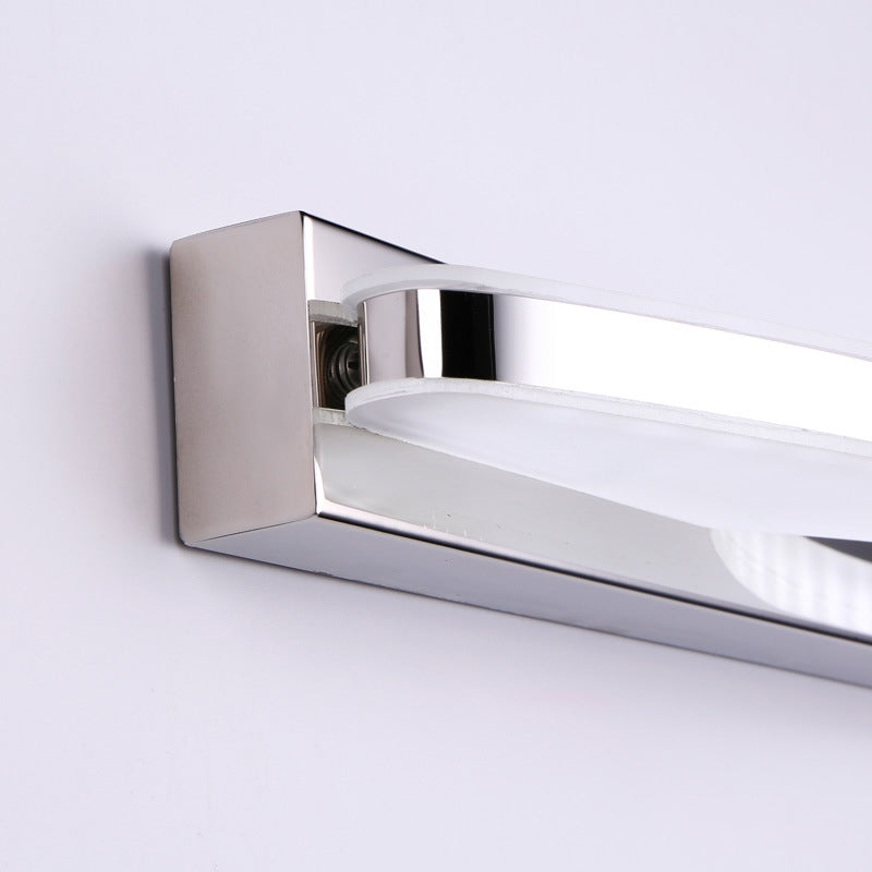 Vanité ovale Lumières murales modernes Simplicité Acrylique Vanité Grappés pour salle de bain