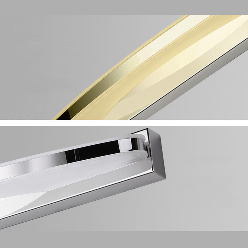 Vanité ovale Lumières murales modernes Simplicité Acrylique Vanité Grappés pour salle de bain