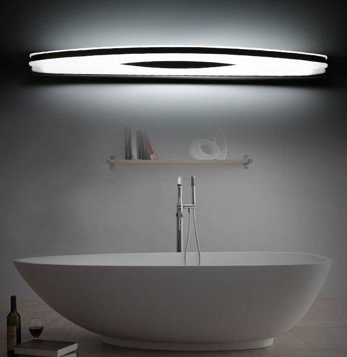 Vanité ovale Lumières murales modernes Simplicité Acrylique Vanité Grappés pour salle de bain