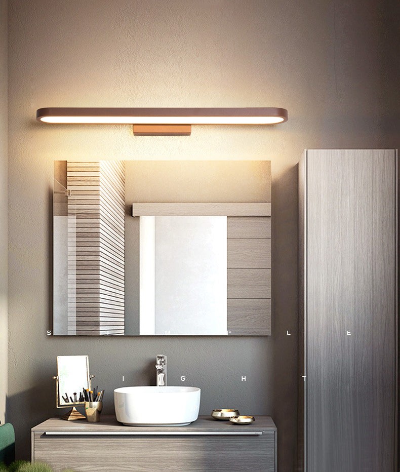 Ellipse Vanity Light Fixtures Modern Simplicity Acrylic Wall Mount Lamp for Bathroom