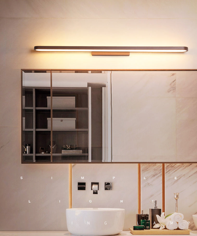 Ellipse Vanity Light Fixtures Modern Simplicity Acrylic Wall Mount Lamp for Bathroom