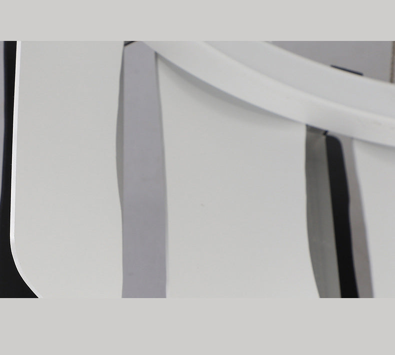 Circular Bernero Candelier Luz Luz Led Metal LED contemporáneo Kit de luz colgante en negro