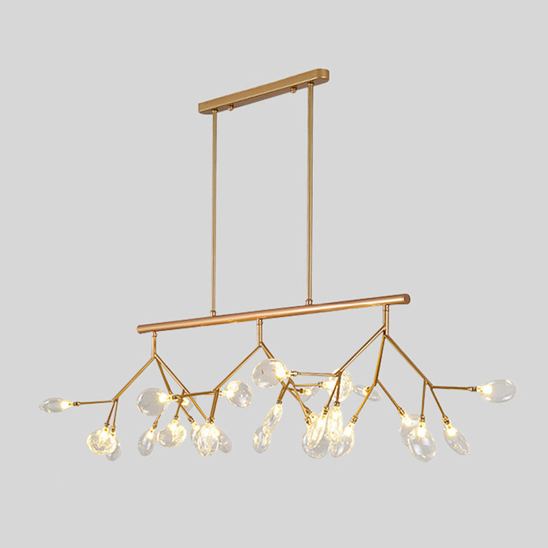 Estilo minimalista moderno techo en aerosol Costilla colgante de metal claro para sala de estar para sala de estar