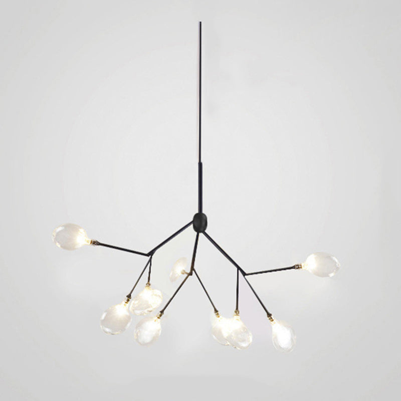 Estilo minimalista moderno techo en aerosol Costilla colgante de metal claro para sala de estar para sala de estar