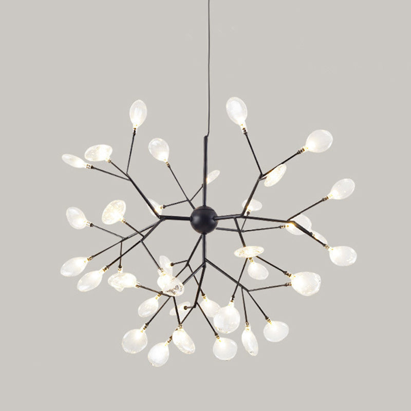 Estilo minimalista moderno techo en aerosol Costilla colgante de metal claro para sala de estar para sala de estar