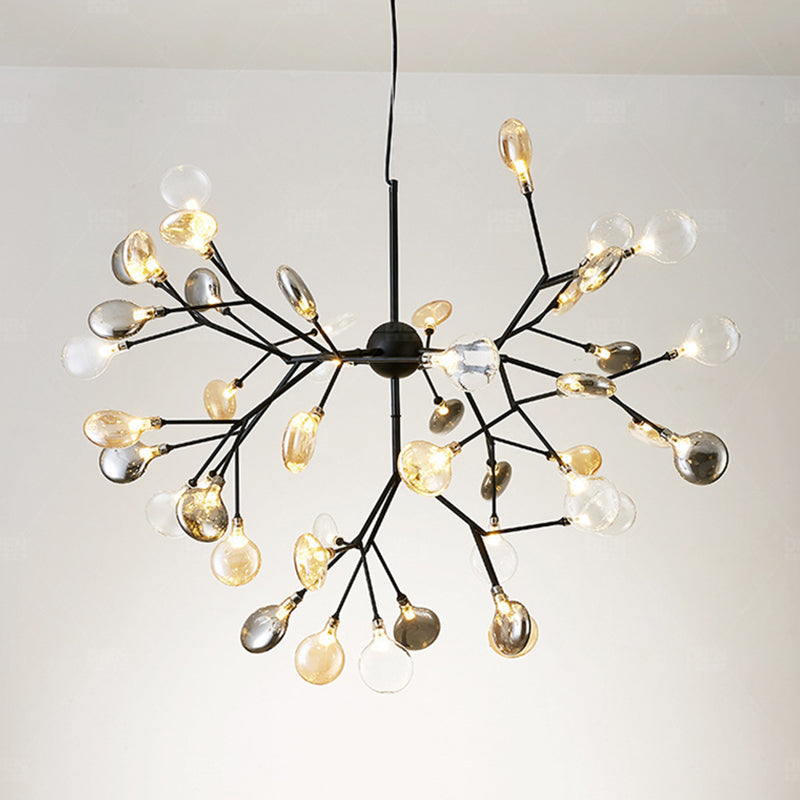 Estilo minimalista moderno techo en aerosol Costilla colgante de metal claro para sala de estar para sala de estar