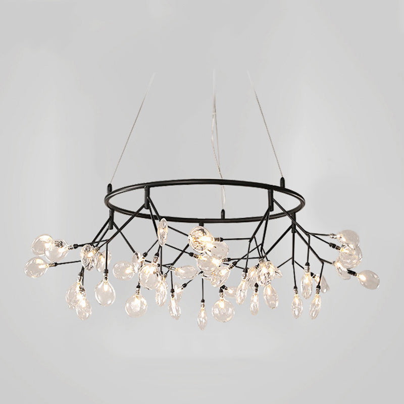 Estilo minimalista moderno techo en aerosol Costilla colgante de metal claro para sala de estar para sala de estar