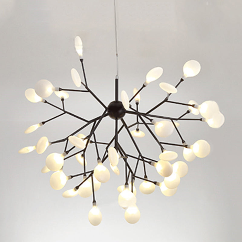 Estilo minimalista moderno techo en aerosol Costilla colgante de metal claro para sala de estar para sala de estar