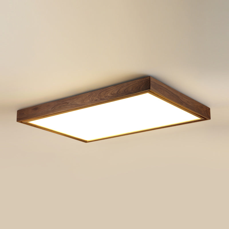 Modern Minimalist Wood Flush Mount 1-Light LED Flush Mount Plafond Licht voor slaapkamer