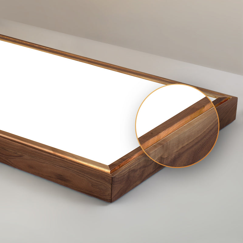 Modern Minimalist Wood Flush Mount 1-Light LED Flush Mount Plafond Licht voor slaapkamer